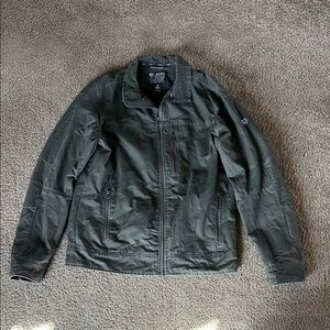 Kuhl Men's Dark Olive Green Lightweight Zip Jacket